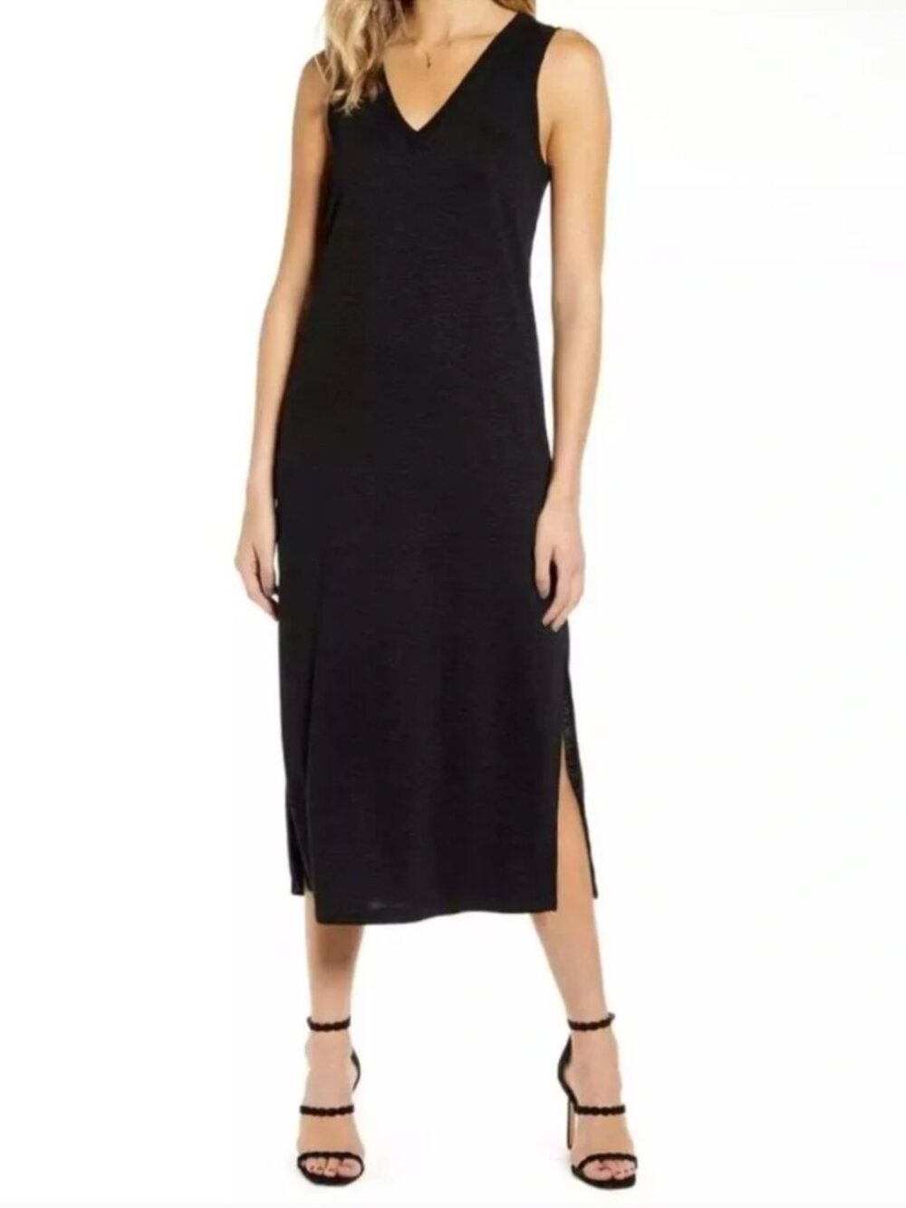 Paige - Sage Midi Tank Dress Black XL